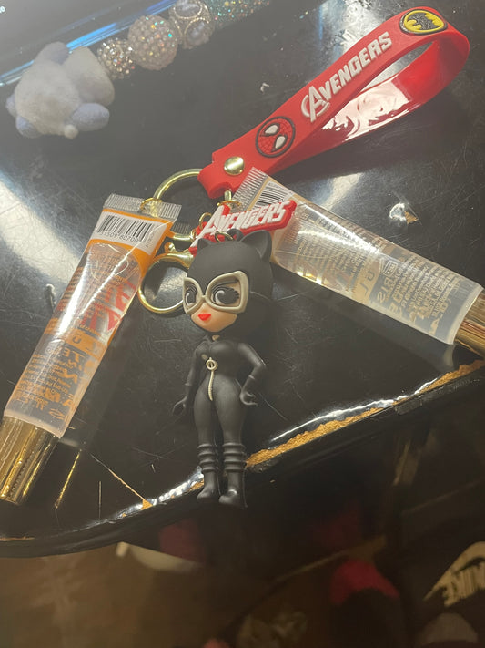 Avengers lipgloss keychain